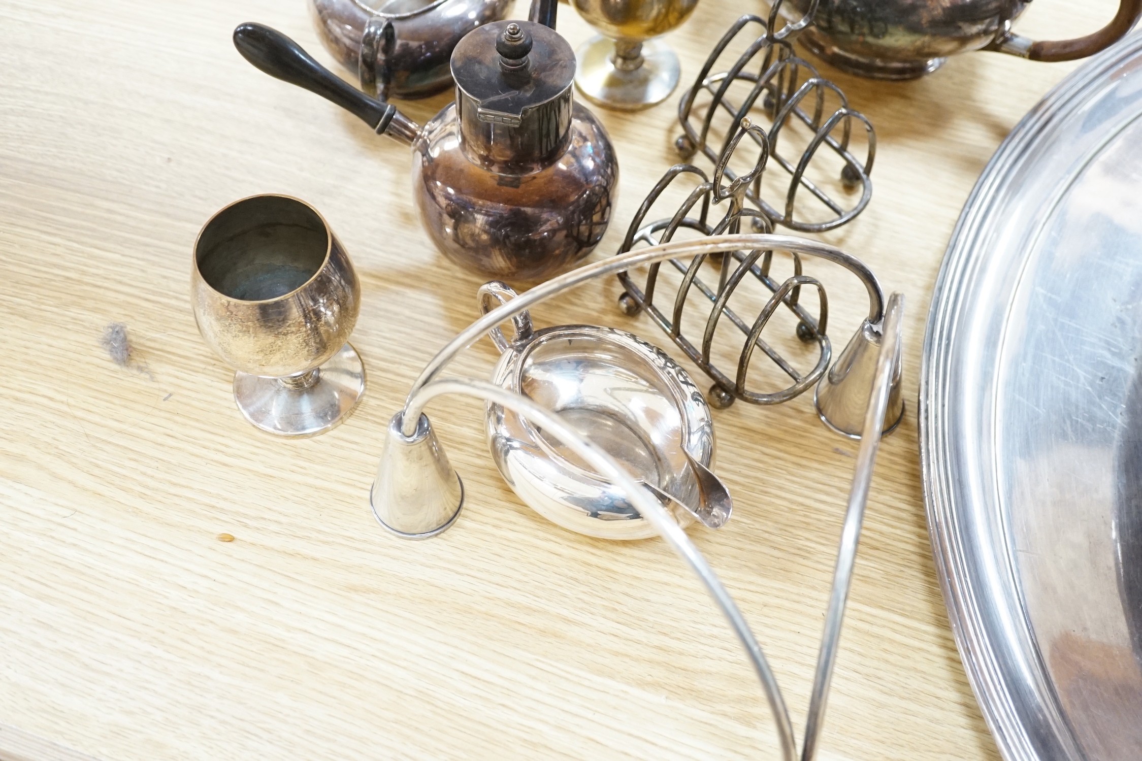 A quantity of various plated wares
